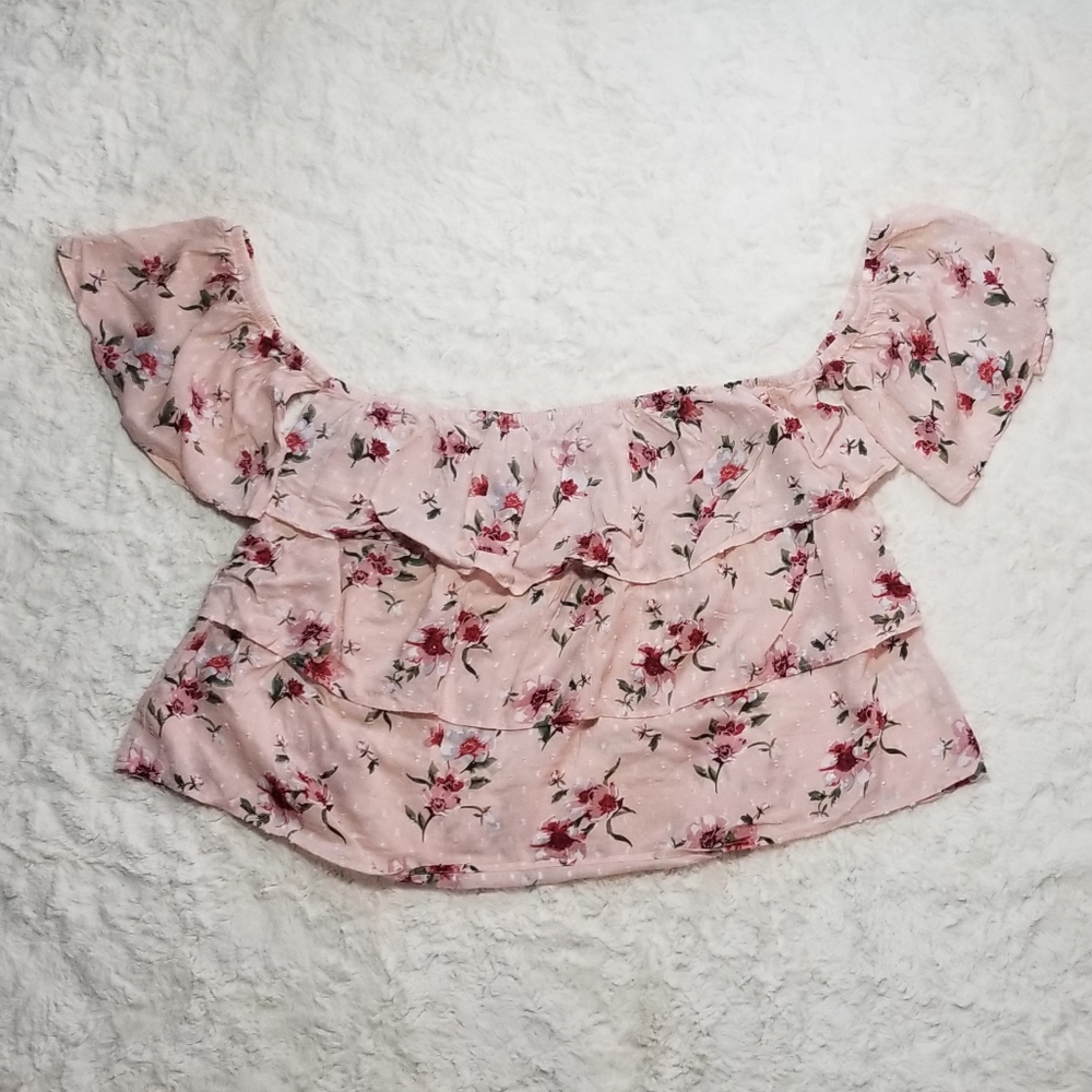 American Eagle floral top size large